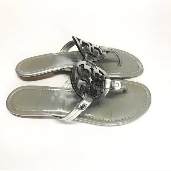 silver miller sandals